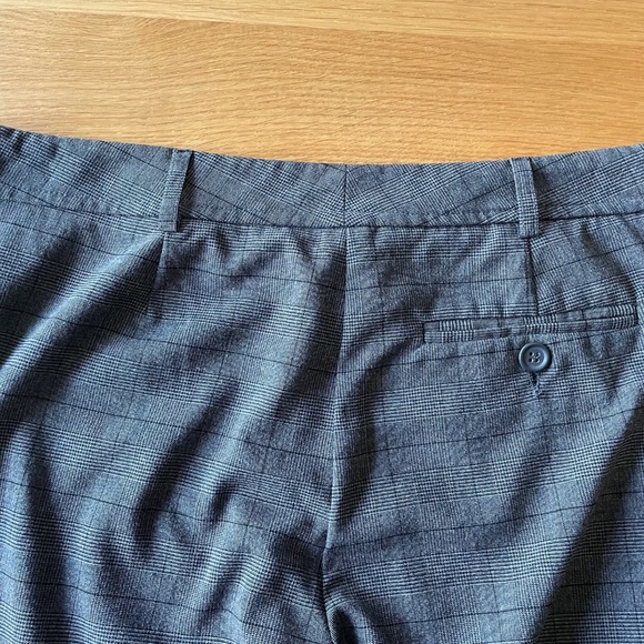 INC International Concepts Cropped Pants - Glen Plaid - Black/Gray - 6P - Picture 5 of 9